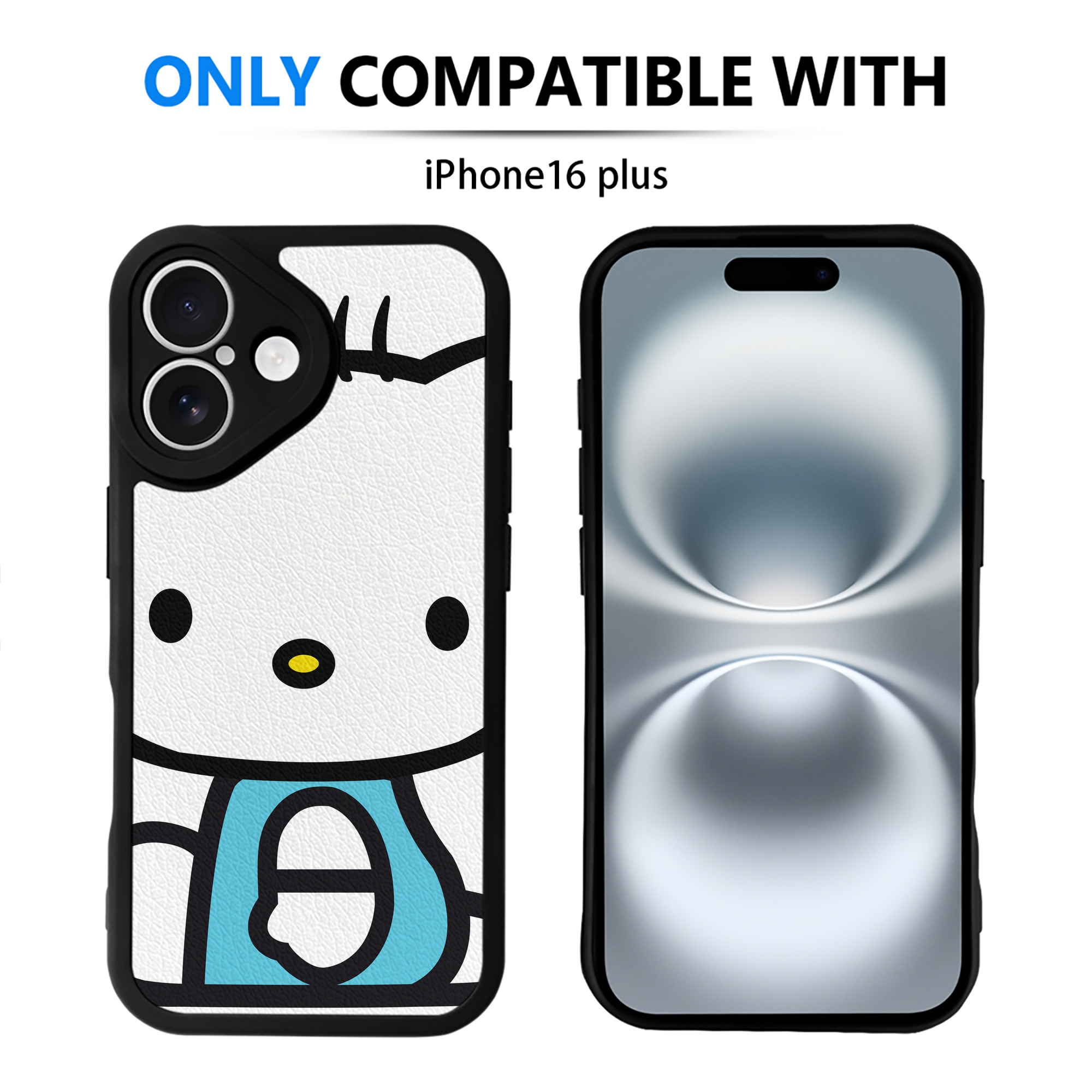 （画像用） Hello Kitty ハローキティ 【iPhone 16シリーズ対応】シリコンスマホケース（レザー調） 材質：シリコン